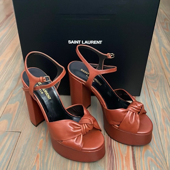 Saint Laurent Bianca platform sandals - Picture 1 of 4
